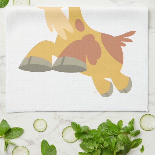 Ga weg! Keukenhanddoek (Gevouwen)