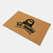 Ga weg luie mat, gepersonaliseerd grappig nieuw hu deurmat (Schuin)