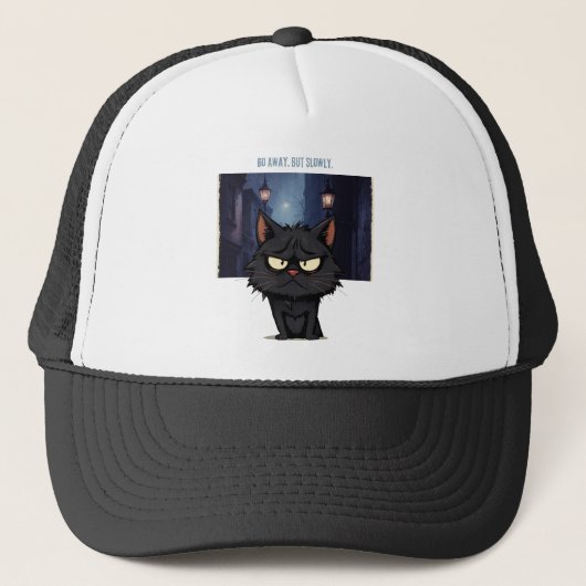 Ga weg, maar langzaam trucker pet (Voorkant)