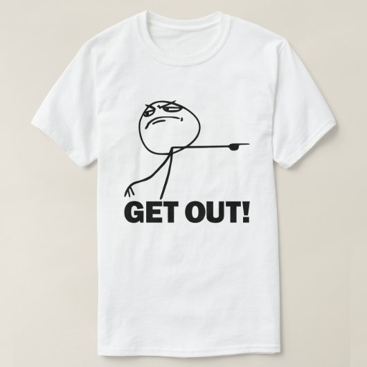 Ga weg! Meme T-shirt (Design voorkant)