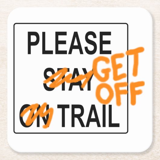 Ga weg met Onderzetter (Voorkant)