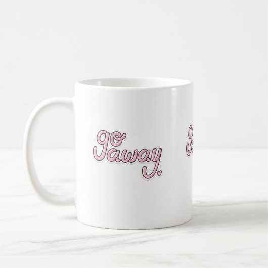 Ga Weg Mok | Mop met Roze Lettering (Links)