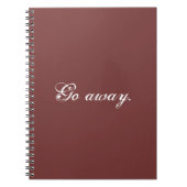 Ga weg. Multomap Notitieboek (Voorkant)