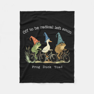 Ga weg om radicaal linkse tuig kikker eend pad mem fleece deken