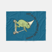Ga weg om radicale linkse tuig grappige kikker mem fleece deken (Voorkant (Horizontaal))