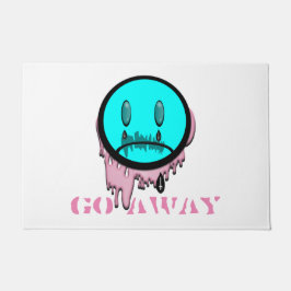 Ga Weg Pastel Goth Huilende Emoji Vloermat Deurmat