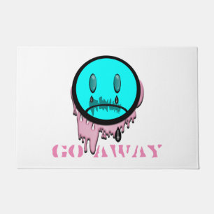 Ga Weg Pastel Goth Huilende Emoji Vloermat Deurmat