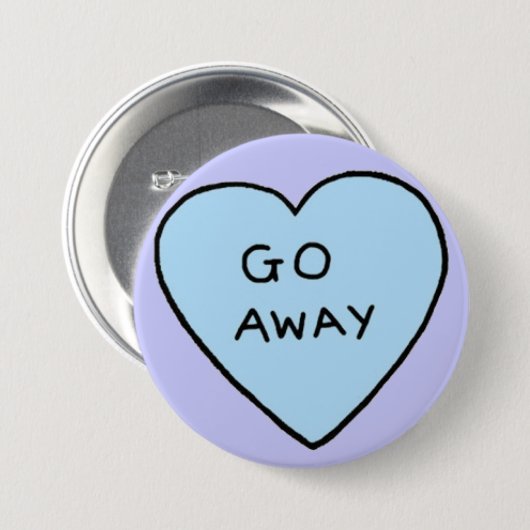 Ga weg ronde button 7,6 cm (Voorkant /achterkant)