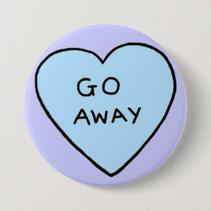 Ga weg ronde button 7,6 cm