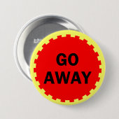 Ga weg ronde button 7,6 cm (Voorkant /achterkant)