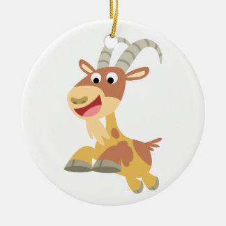 Ga weg! (schattige cartoon geit) keramisch ornament