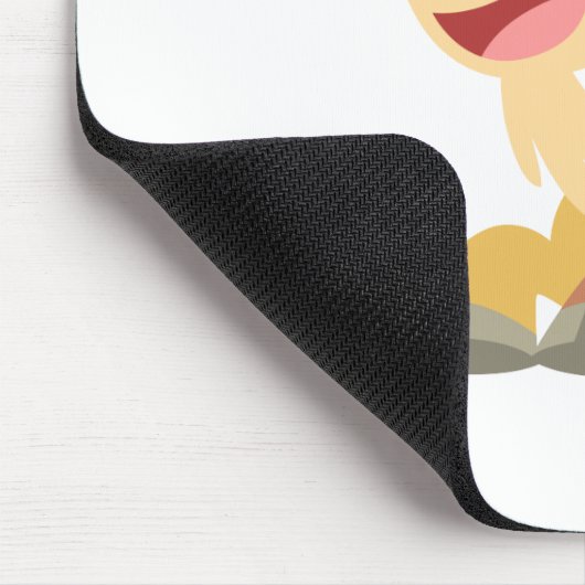 Ga weg! (schattige cartoon geit) Mousepad Muismat (Hoek)