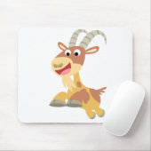 Ga weg! (schattige cartoon geit) Mousepad Muismat (Met muis)