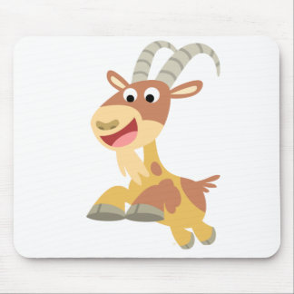 Ga weg! (schattige cartoon geit) Mousepad Muismat