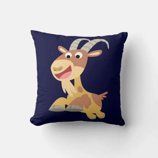 Ga weg! (schattige cartoon geit) Pillow Kussen (Voorkant)