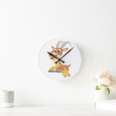 Ga weg! (schattige cartoon geit) wandklok (Huis)