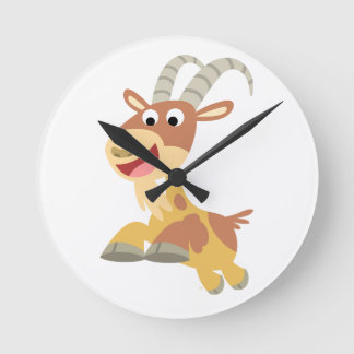 Ga weg! (schattige cartoon geit) wandklok