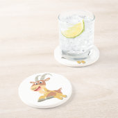 Ga weg! (schattige cartoon) Onderzetter (Zijkant)