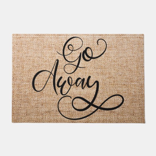 Ga weg Startdeur Porch Doormat Deurmat (Voorkant)