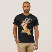Ga weg! T-Shirt (schattige cartoon geit) (Voorkant volledig)