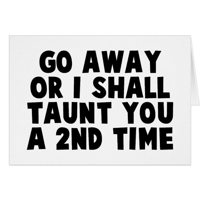 Ga weg, Taunt (Voorkant Horizontaal)