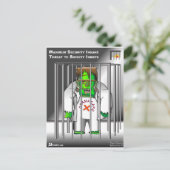 Ga weg uit de gevangenis briefkaart (Staand voorkant)