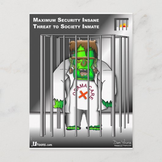 Ga weg uit de gevangenis briefkaart (Voorkant)