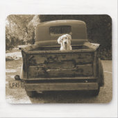 Ga weg uit Dodge - foto van Dog Muismat (Voorkant)