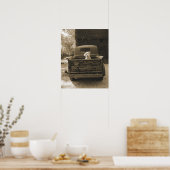 Ga weg uit Dodge - foto van Dog Poster (Keuken)