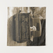 Ga weg uit Dodge - foto van Dog Wandkleed (Voorkant (horizontaal))