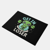 Ga Weg Verliezer Alien UFO Grappig Deurmat (Schuin)
