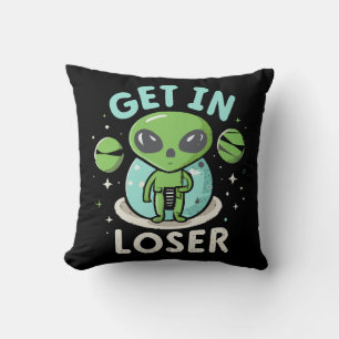 Ga Weg Verliezer Alien UFO Grappig Kussen