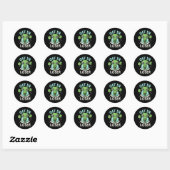 Ga Weg Verliezer Alien UFO Grappig Ronde Sticker (Vel)