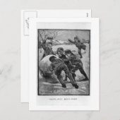 Ga weg!  Victoriaans kerst Feestdagenkaart (Voorkant / Achterkant)