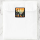 Ga Weg Vierkante Sticker (Tas)