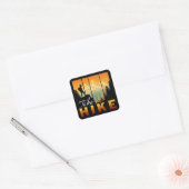 Ga Weg Vierkante Sticker (Envelop)
