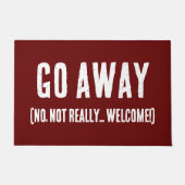 Ga weg - Welkom Doormat Deurmat (Voorkant)