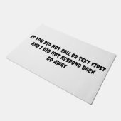 Ga weg, welkome matten (Schuin)