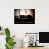 Ga Weg Zon - Slapende Kat Poster (Thuiskantoor)