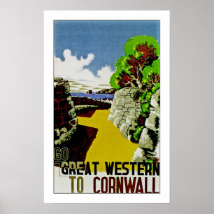 Ga Western naar Cornwall Poster