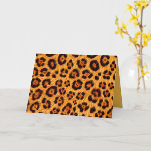 Ga wild met Luipaardprint Goud Oranje Amber Bont U Kaart