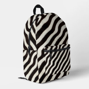 Ga wild zebra streep zwart wit blauw paars bedrukte rugzak