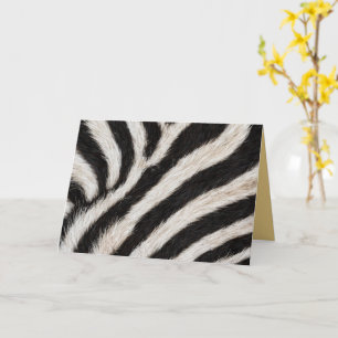 Ga wild zebra streep zwart wit nepbont look kaart
