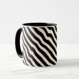 Ga wild zebra streep zwart wit nepbont look mok