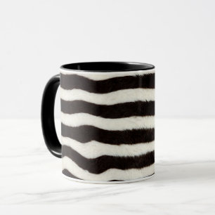 Ga wild zebra streep zwart wit nepbont look mok