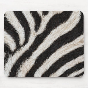 Ga wild zebra streep zwart wit nepbont look muismat