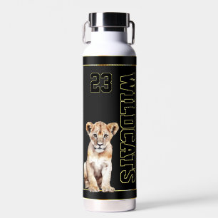 Ga Wildcats! Gepersonaliseerde kinder sportteamfle Waterfles