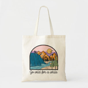 Ga Wilde Avontuur Kampeer Boodschappentas Tote Bag