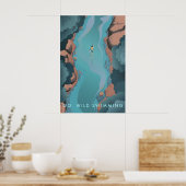 Ga Wilde Zwem Reizen Poster (Keuken)
