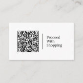Ga Winkelen | Aanpasbare QR-code Logo Visitekaartje (Voorkant)